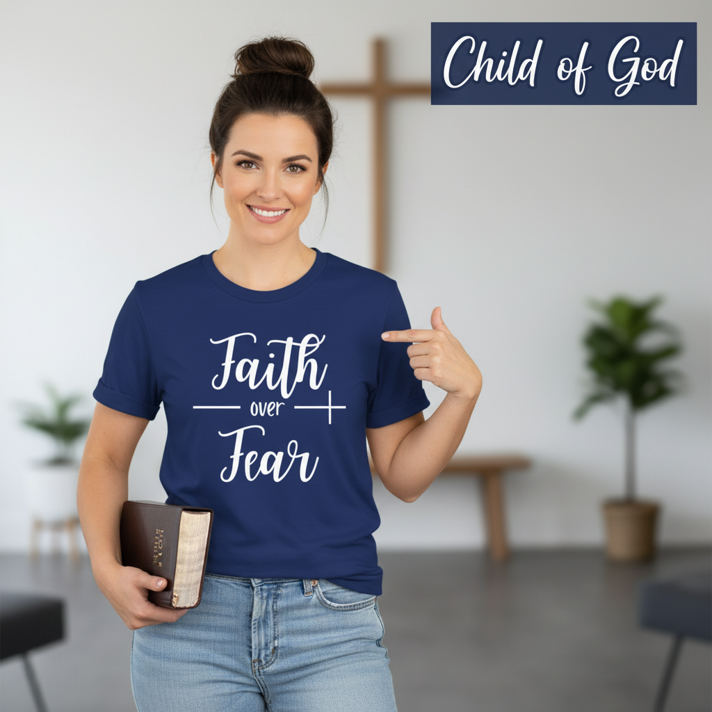 Faith Over Fear T-Shirt_prop_inteact