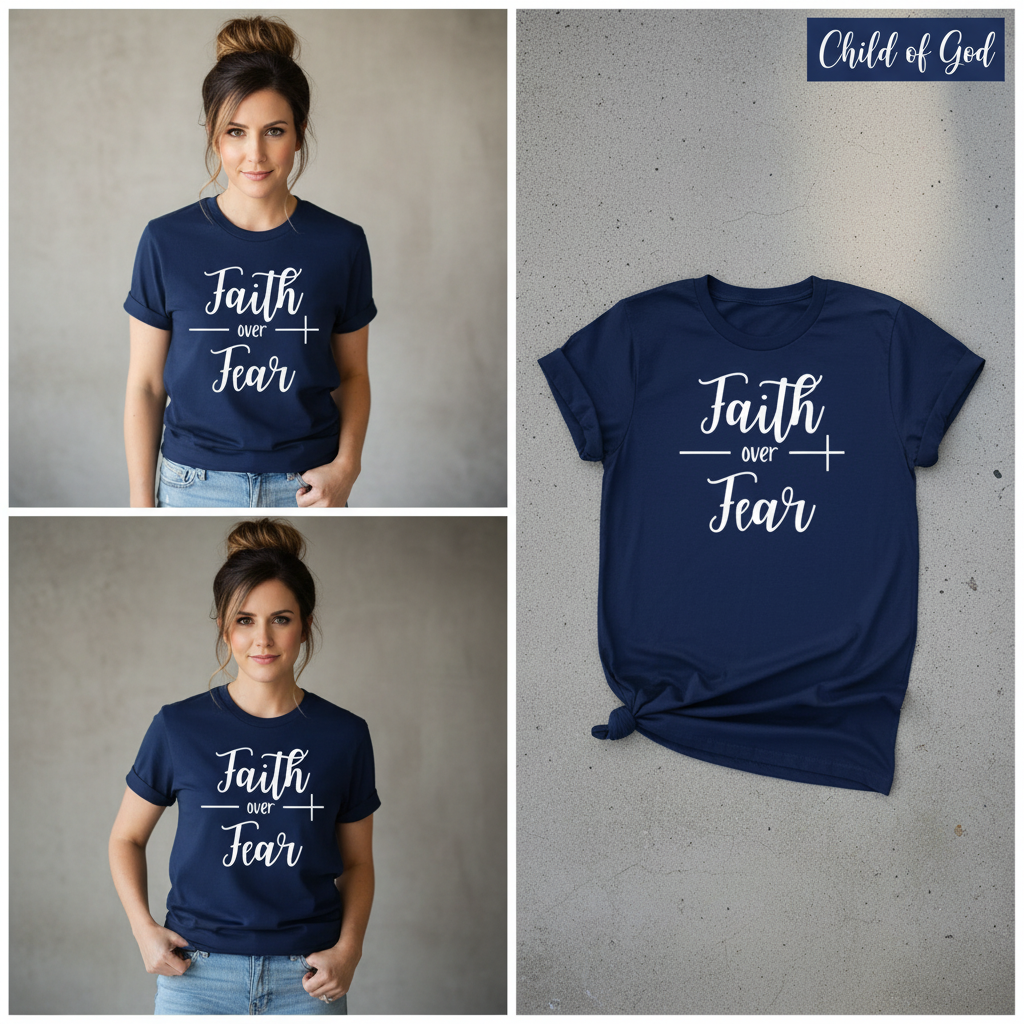 Faith Over Fear T-Shirt_3_panel