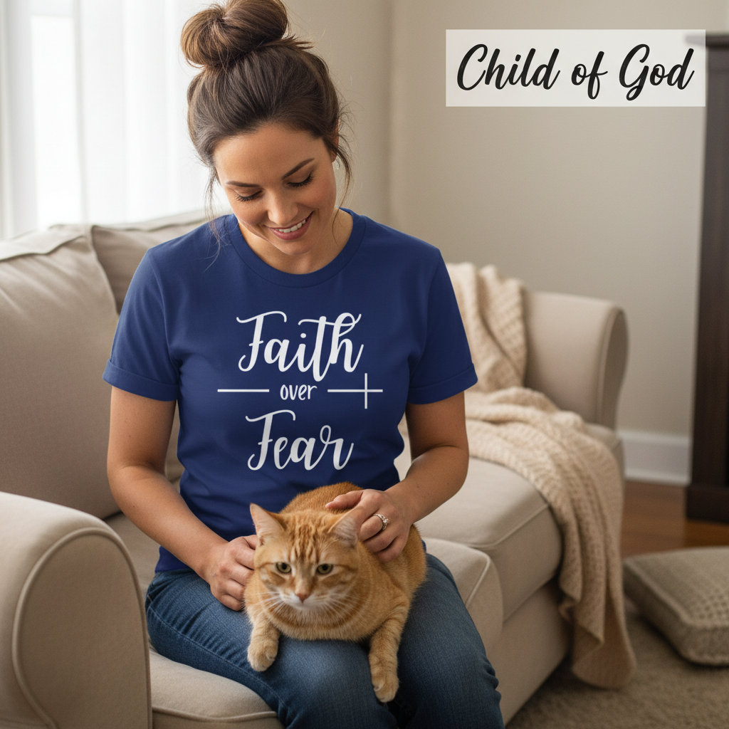 Faith Over Fear T-Shirt_pet_companion