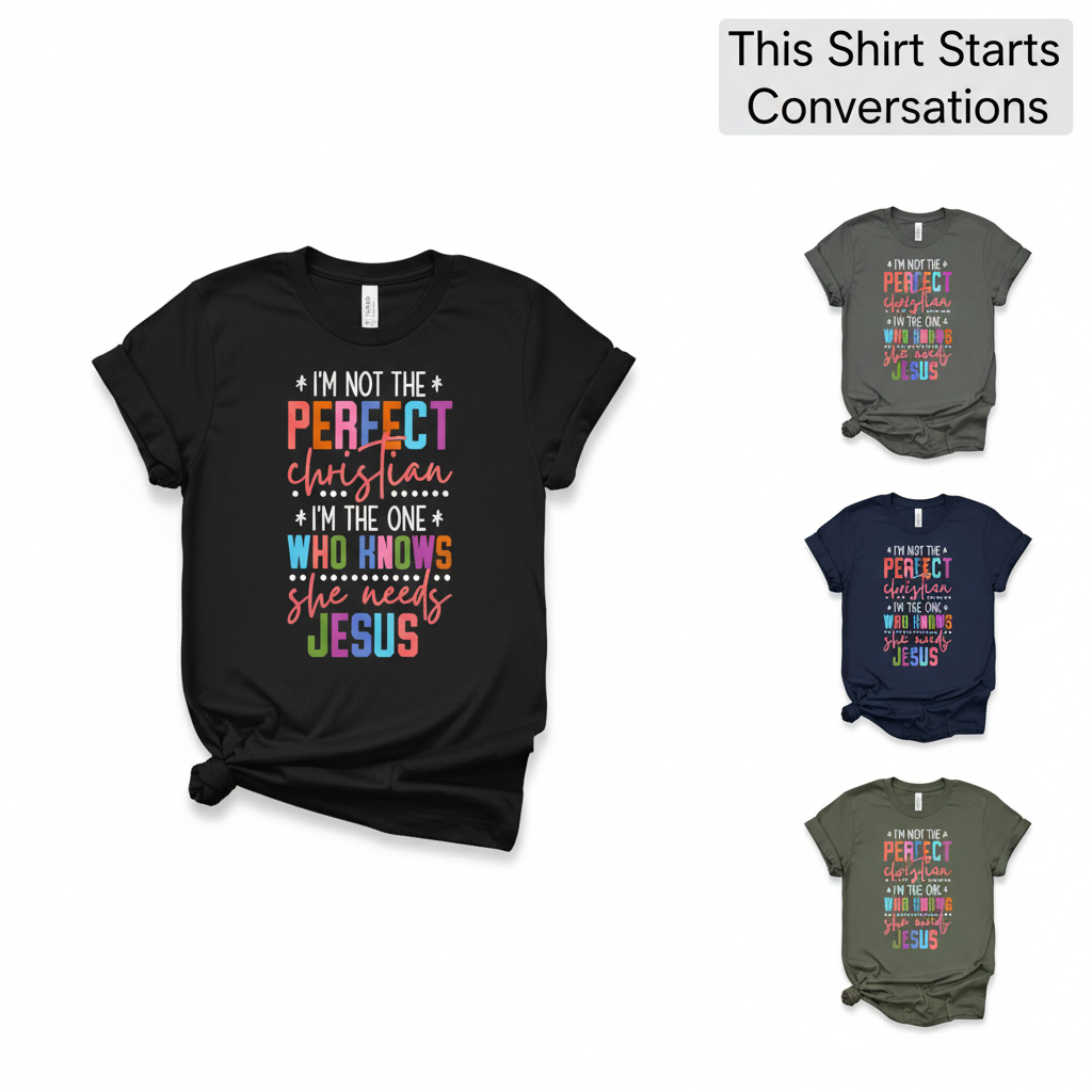 Perfectly Imperfect Christian T-Shirt_color_hero