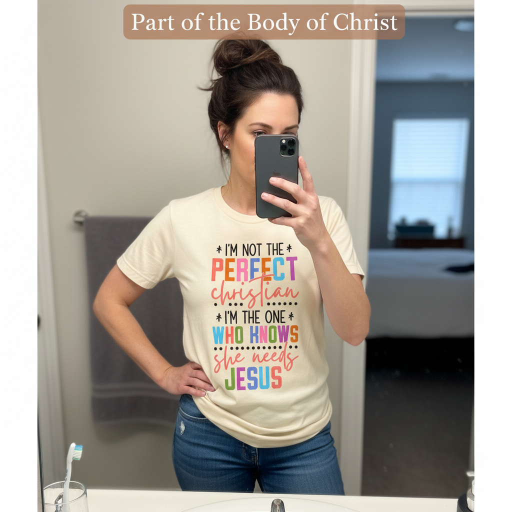 Perfectly Imperfect Christian T-Shirt_mirror_selfie