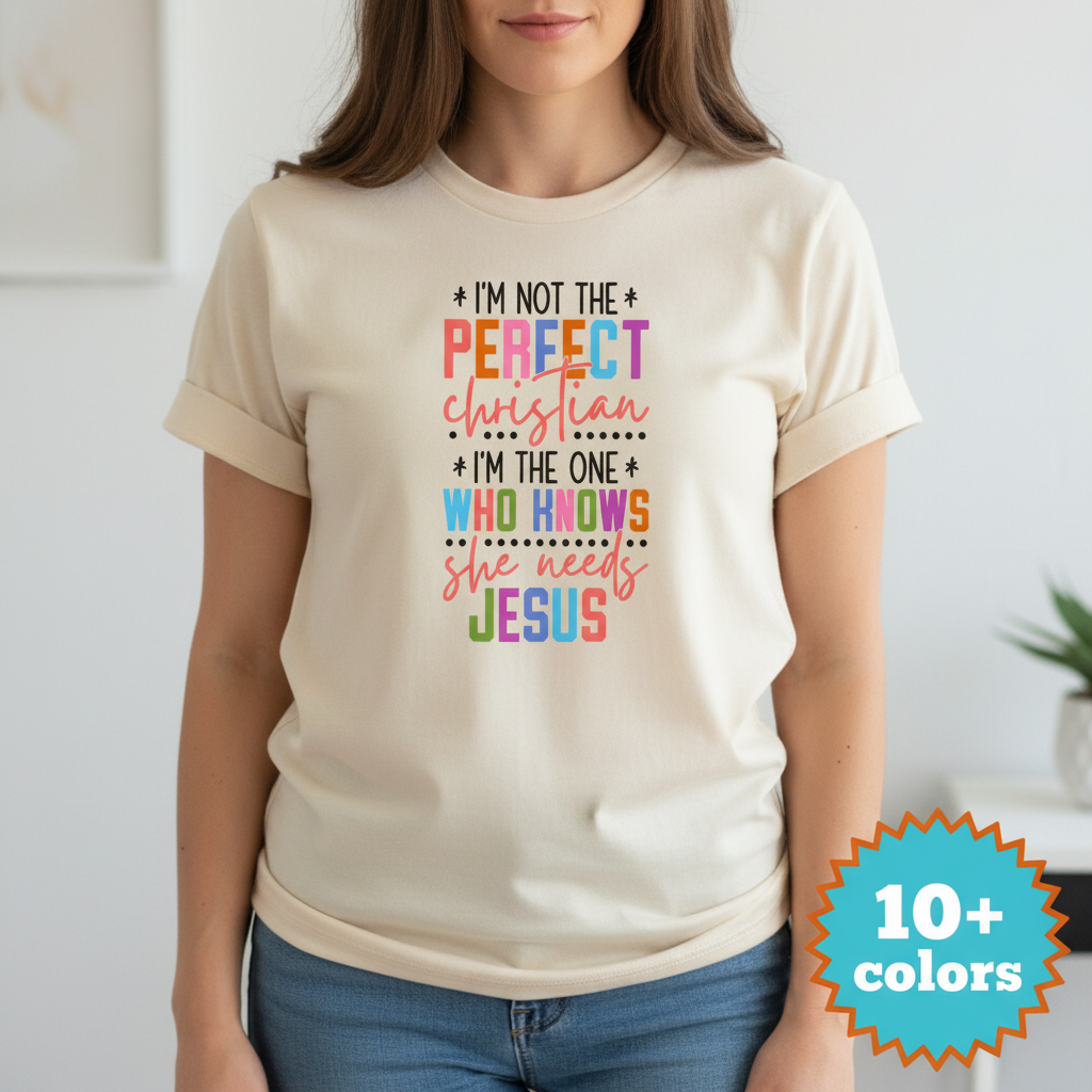 Perfectly Imperfect Christian T-Shirt_badge