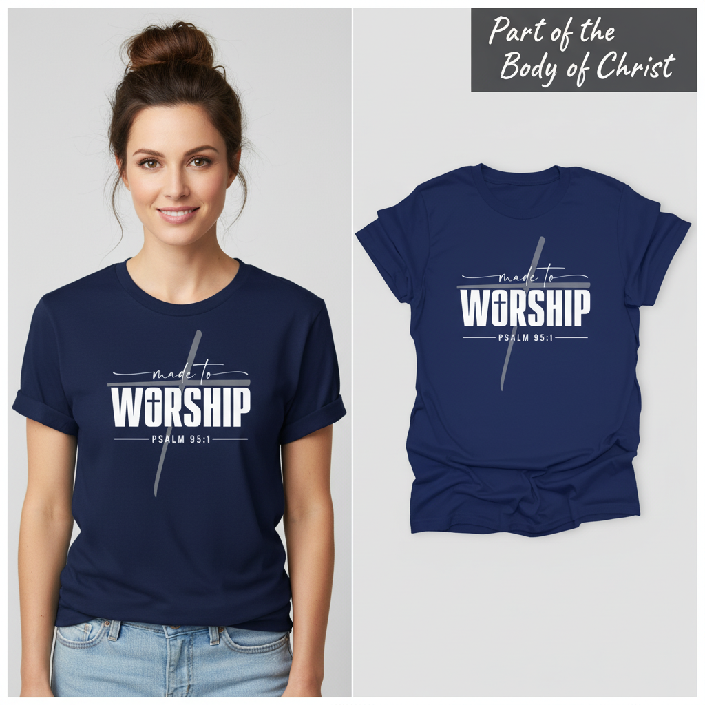 Made to Worship T-Shirt_model_flat