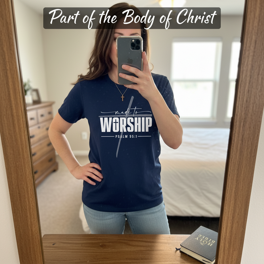 Made to Worship T-Shirt_mirror_selfie