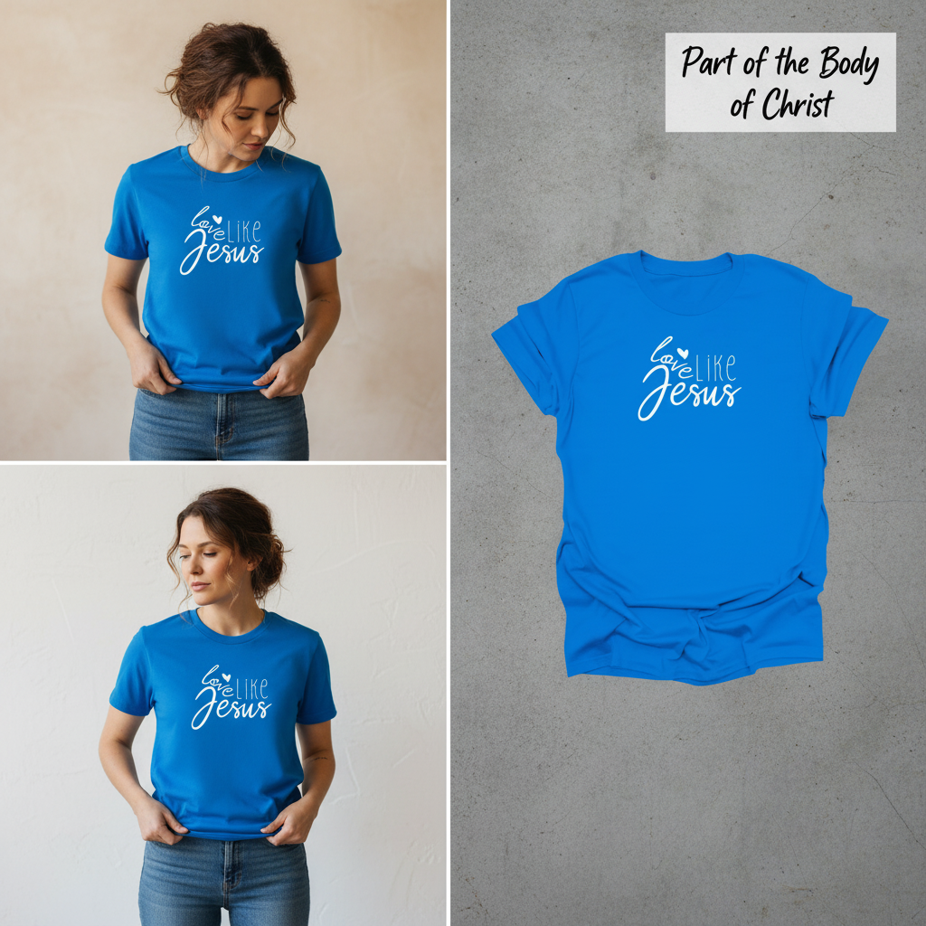 Love Like Jesus T-Shirt_3_panel