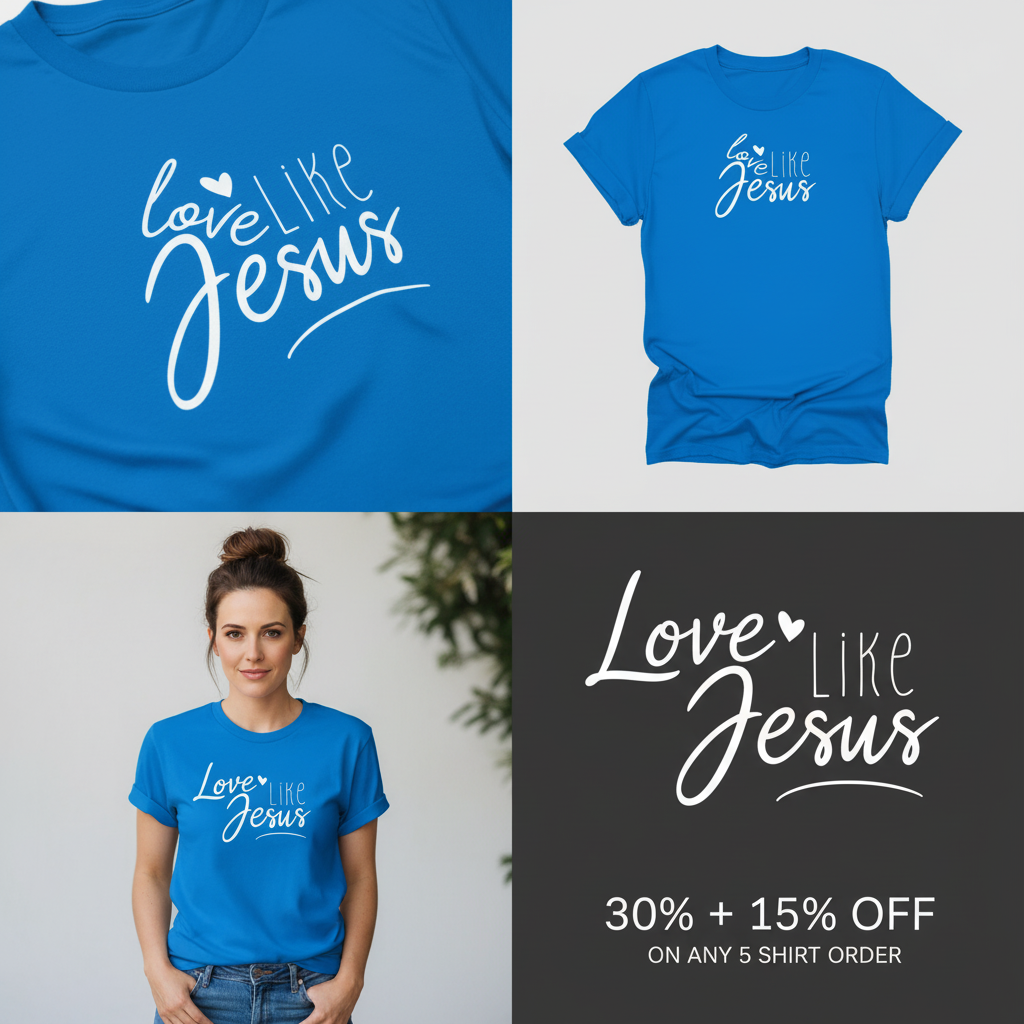Love Like Jesus T-Shirt_4_panel