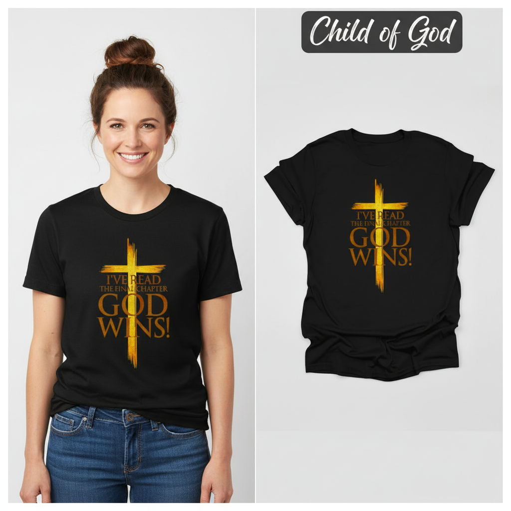 God Wins Final Chapter T-Shirt_model_flat
