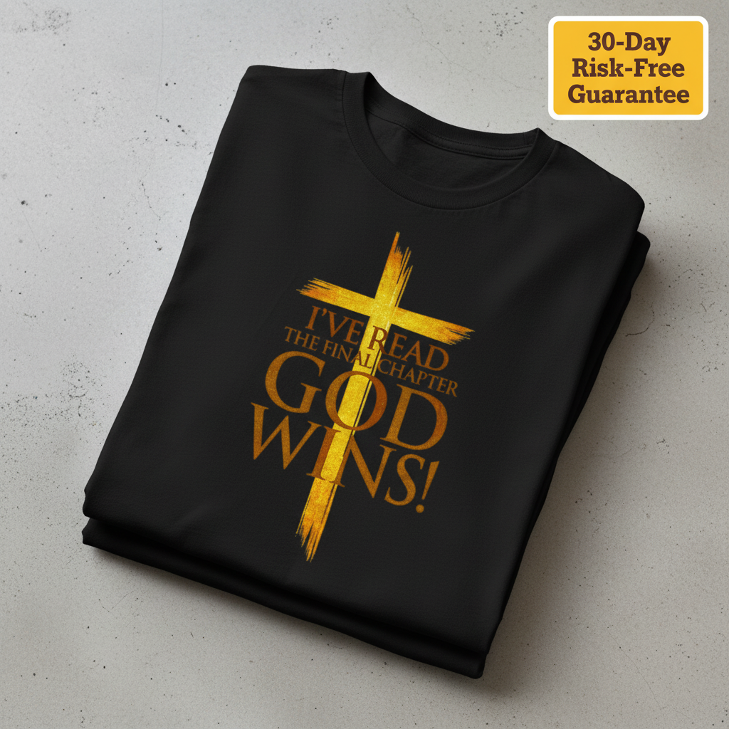 God Wins Final Chapter T-Shirt_stacked_flatlay