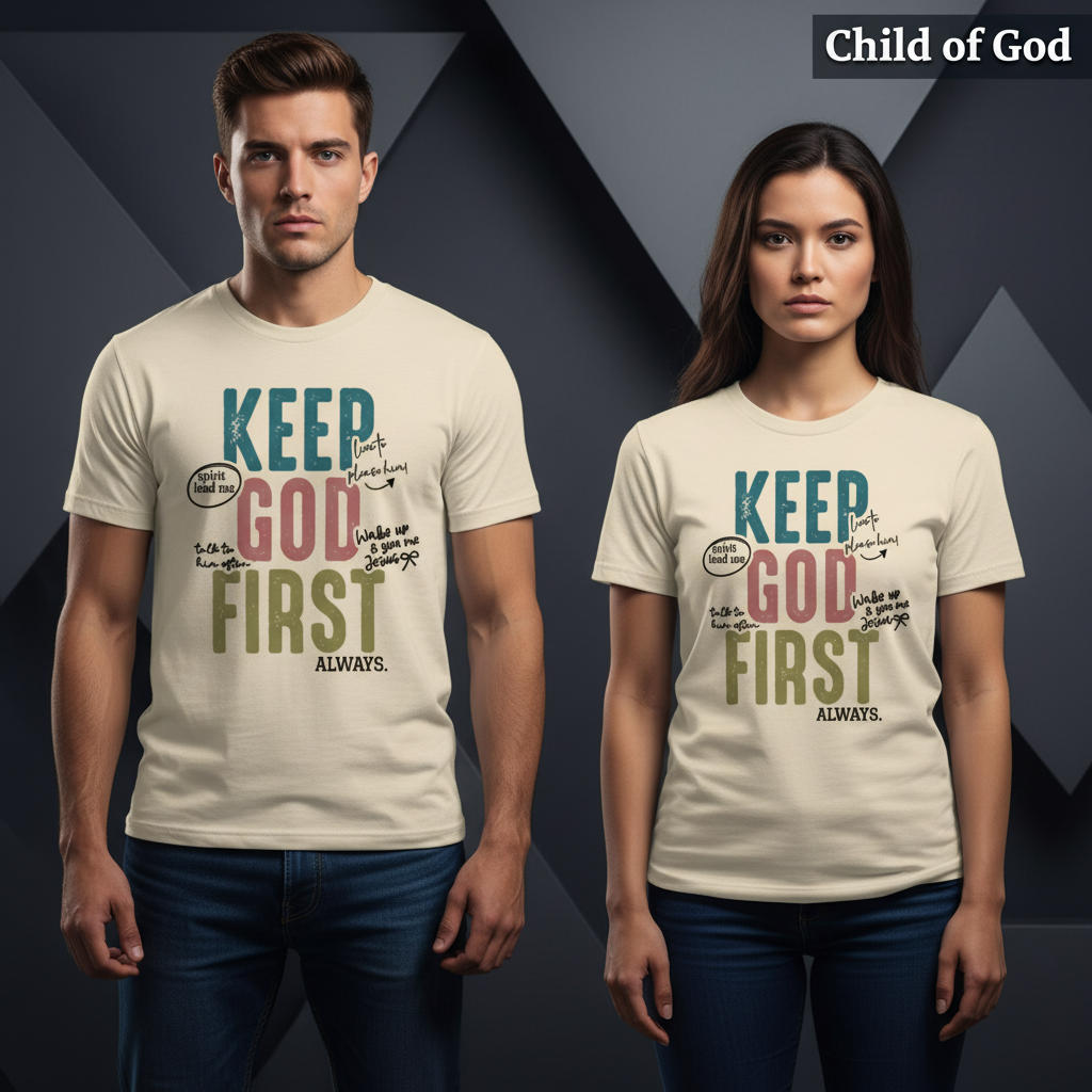 Keep God First T-Shirt_stoic