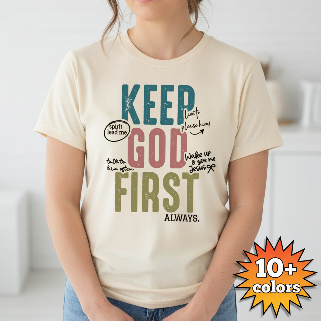 Keep God First T-Shirt_badge