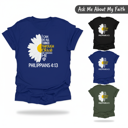 Strength in Christ Daisy T-Shirt_color_hero