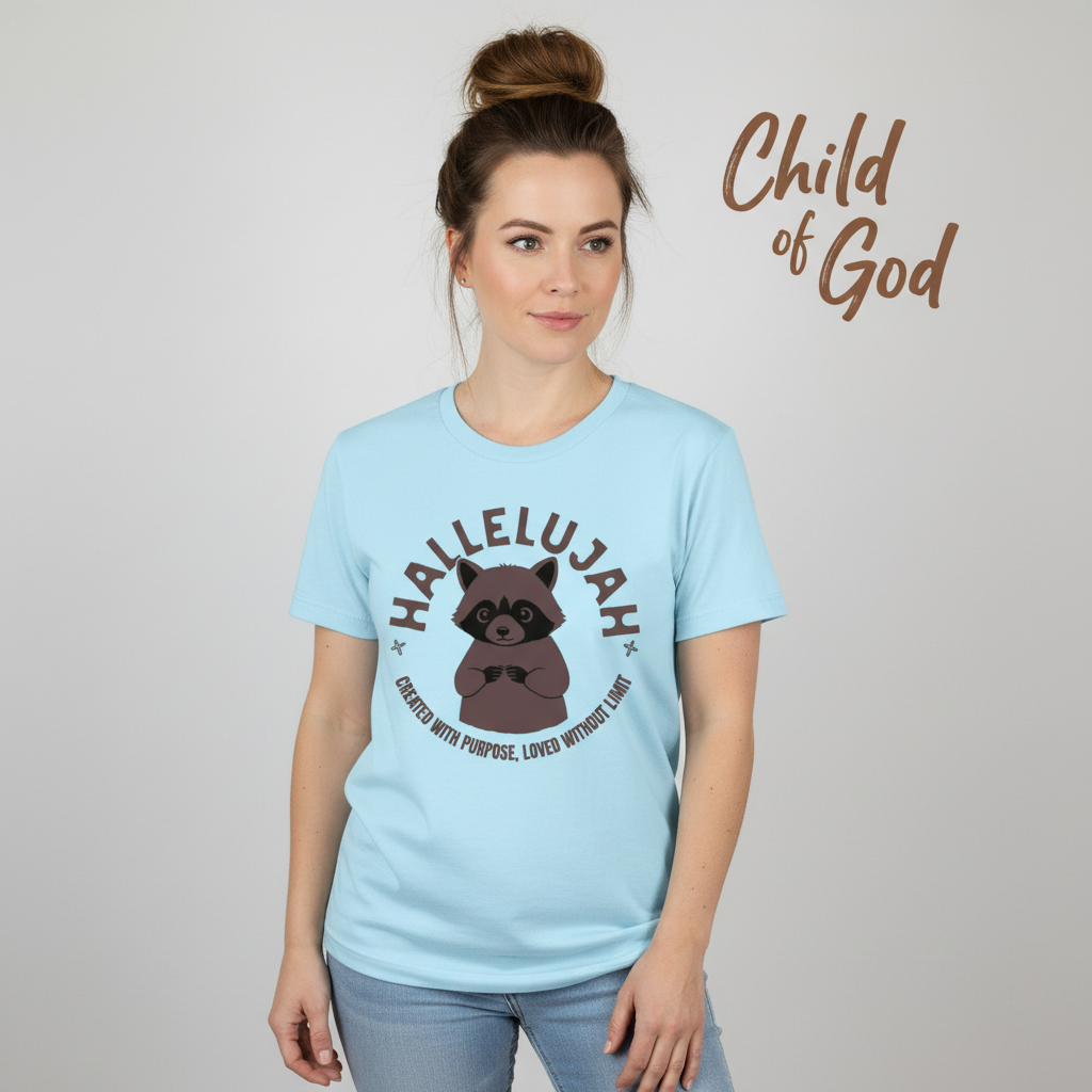 Hallelujah Raccoon T-Shirt__hero