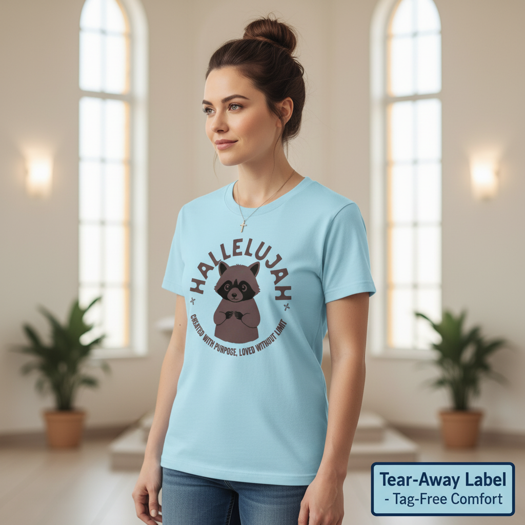 Hallelujah Raccoon T-Shirt__space