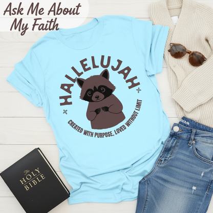 Hallelujah Raccoon T-Shirt__pair