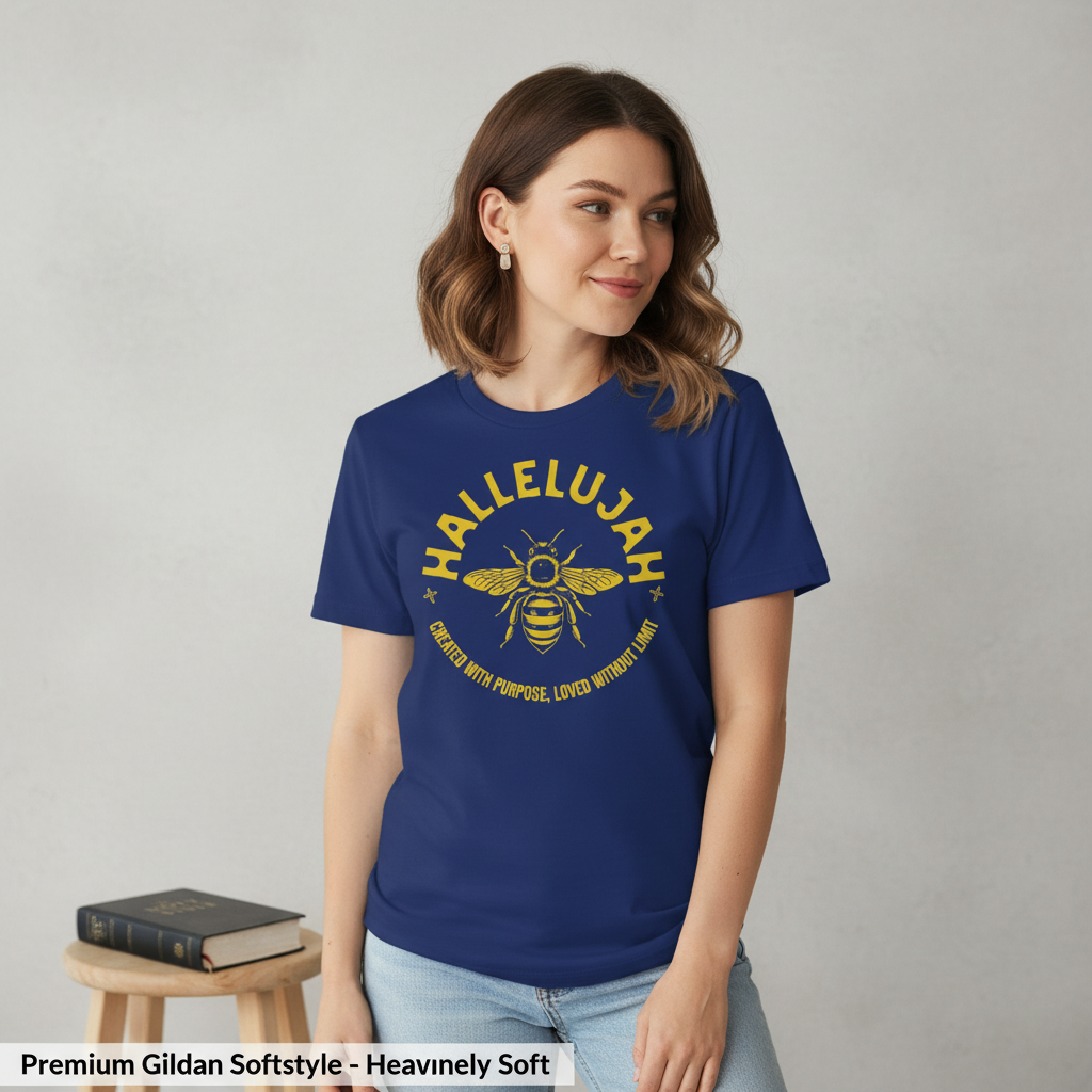 Hallelujah Bee Purpose T-Shirt__space