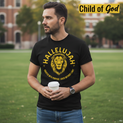 Hallelujah Lion of Purpose T-Shirt__lifestyle