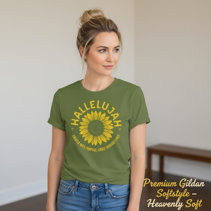 Hallelujah Sunflower T-Shirt__space