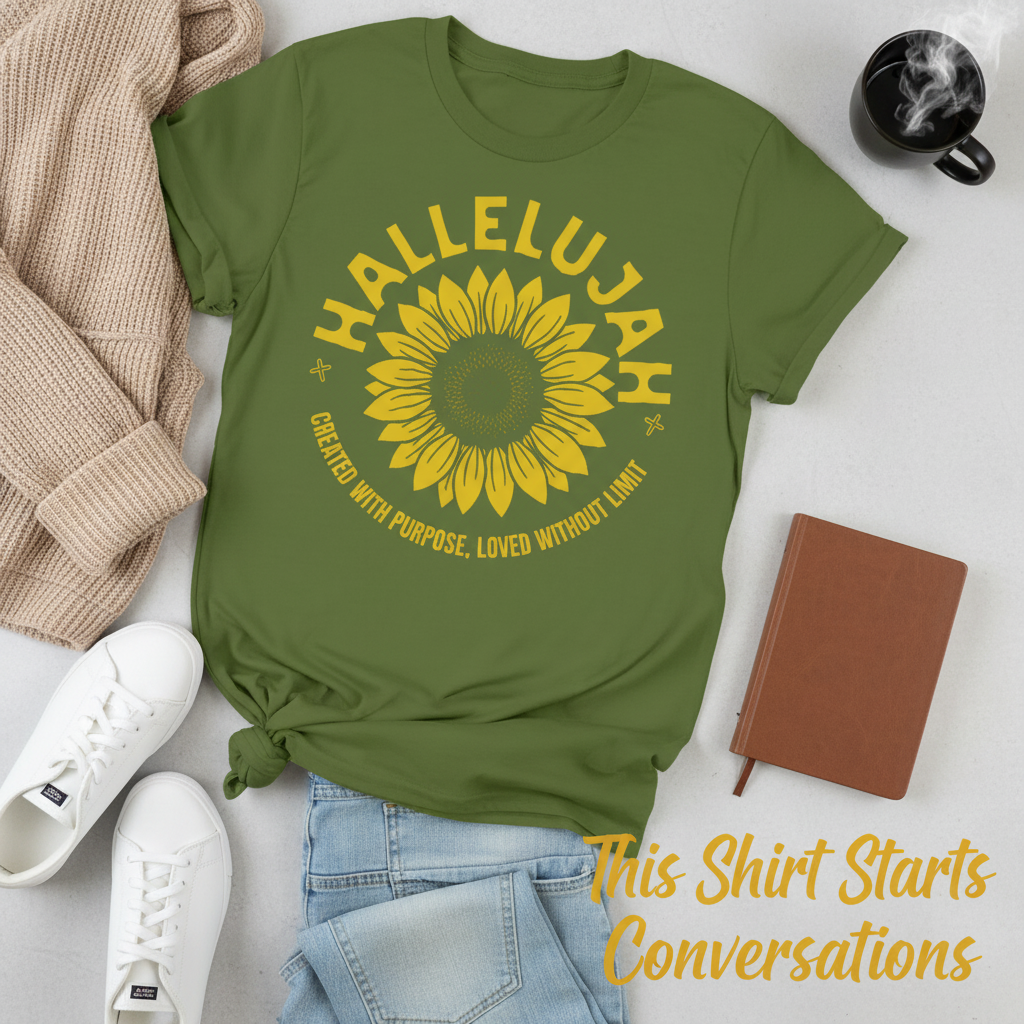 Hallelujah Sunflower T-Shirt__pair