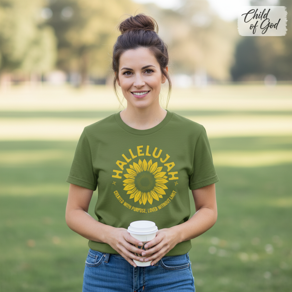 Hallelujah Sunflower T-Shirt__lifestyle