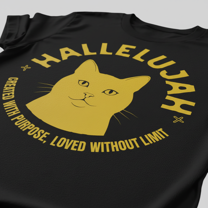 Hallelujah Cat T-Shirt__detail