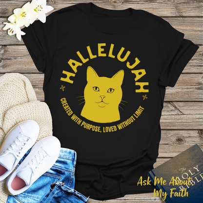 Hallelujah Cat T-Shirt__pair