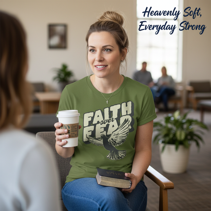 Faith Over Fear Dove T-Shirt__use