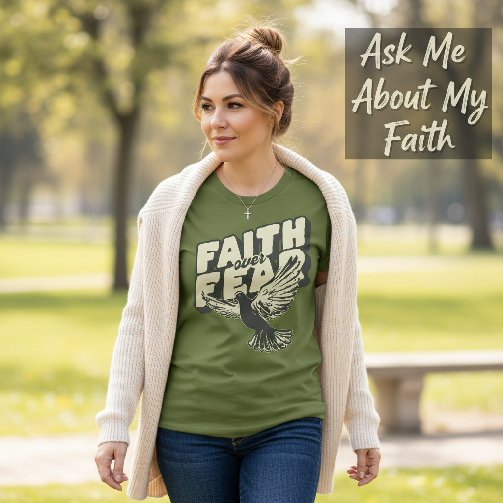 Faith Over Fear Dove T-Shirt__pair