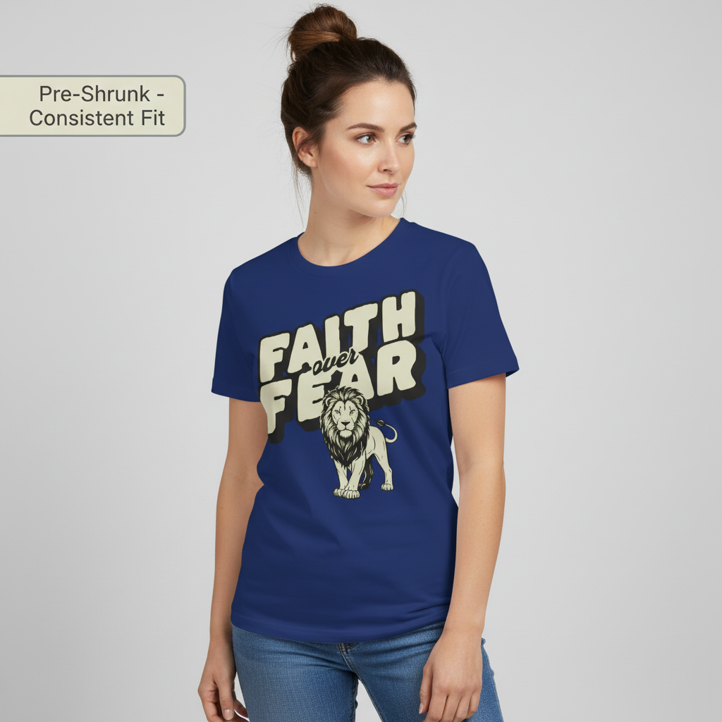 Faith Over Fear Lion T-Shirt__benefit