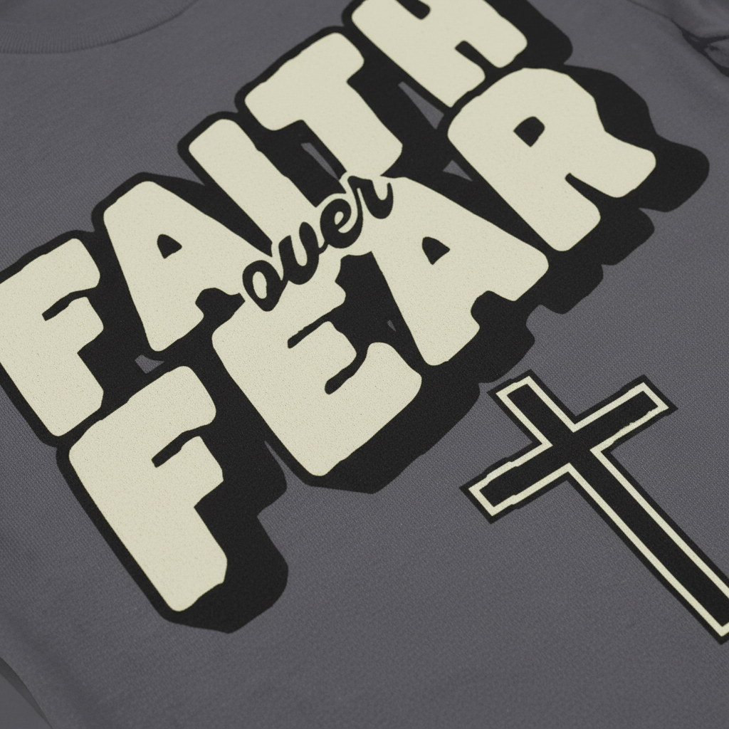 Faith Over Fear T-Shirt__detail