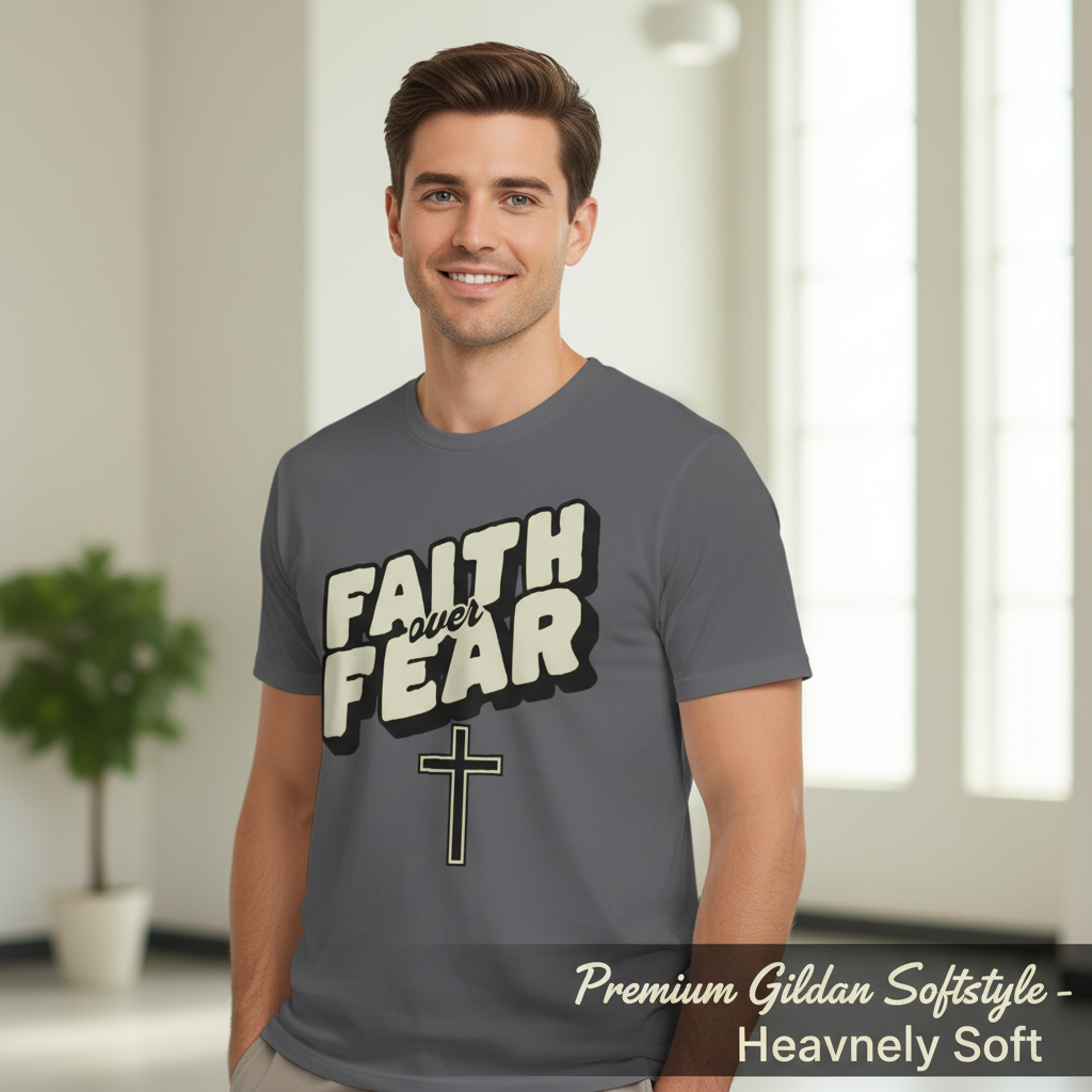 Faith Over Fear T-Shirt__space
