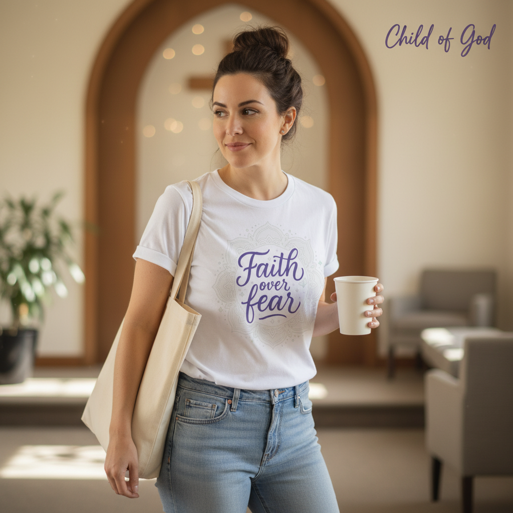 Faith Over Fear T-Shirt__lifestyle