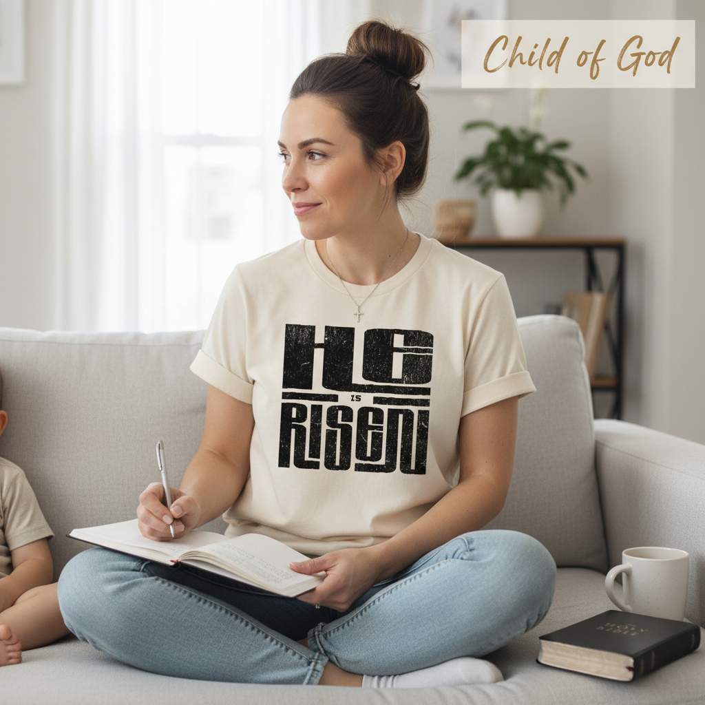 He Is Risen T-Shirt__use