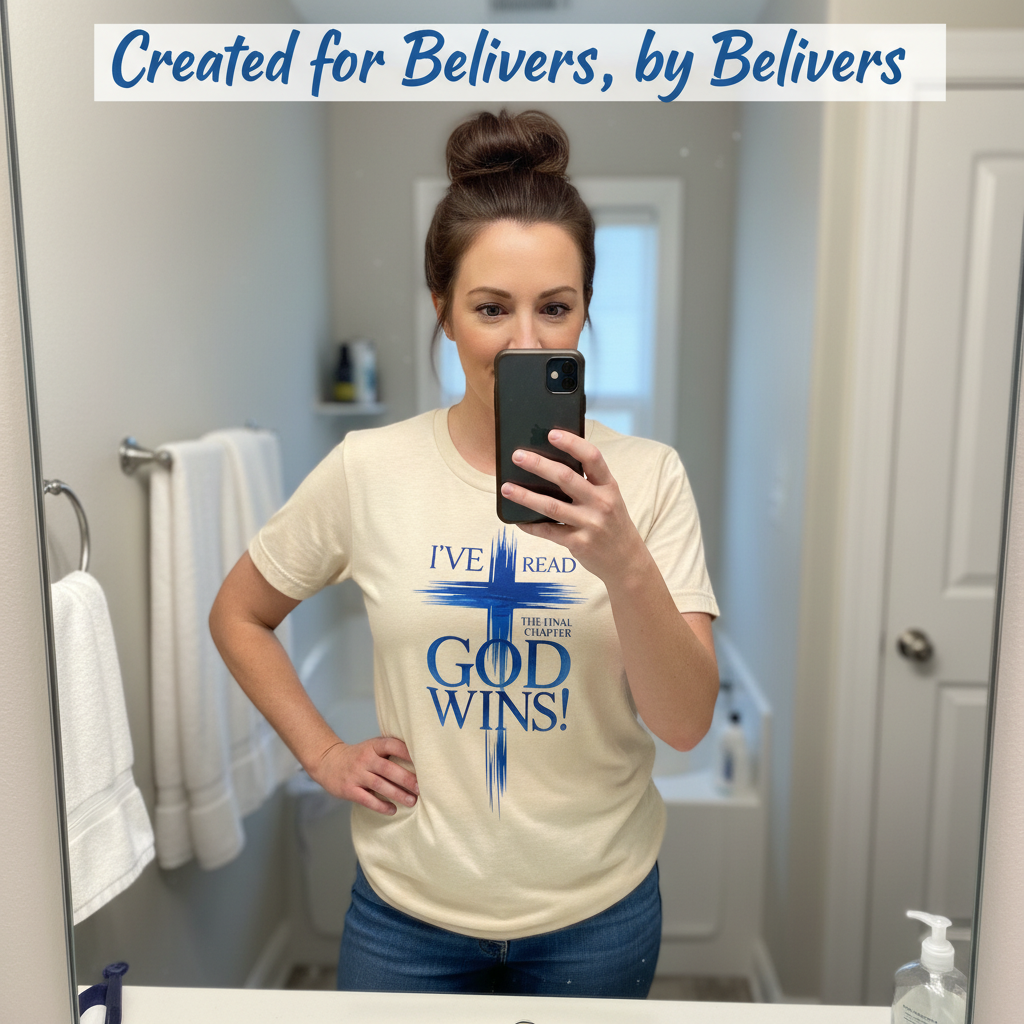 God Wins Final Chapter T-Shirt_mirror_selfie