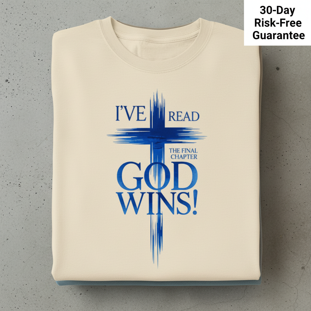 God Wins Final Chapter T-Shirt_stacked_flatlay