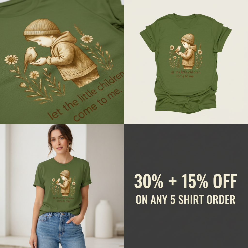 Let the Little Children Come T-Shirt_4_panel