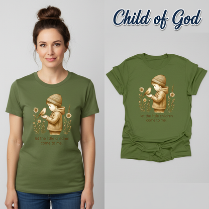 Let the Little Children Come T-Shirt_model_flat