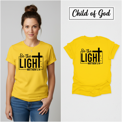 Be The Light T-Shirt_model_flat