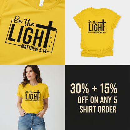 Be The Light T-Shirt_4_panel