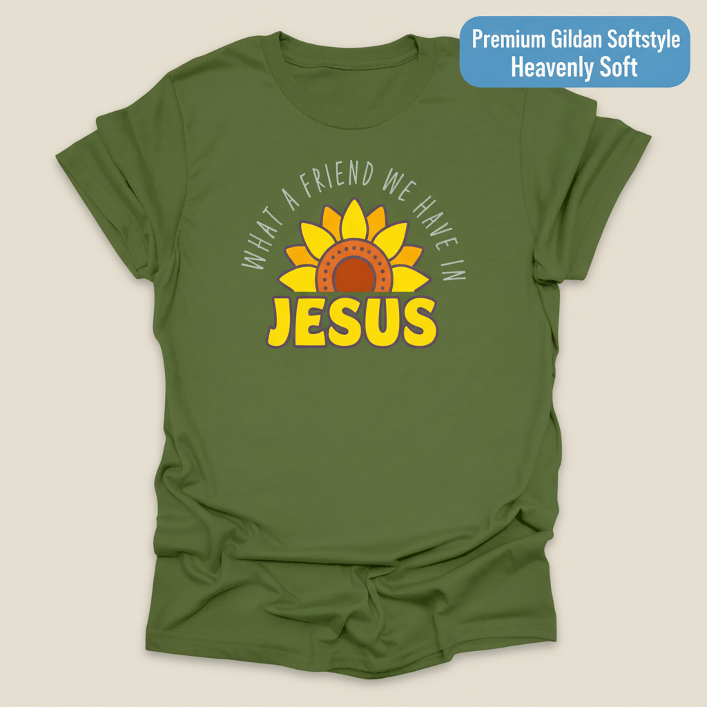 What a Friend in Jesus T-Shirt_clean