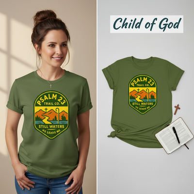 Psalm 23 Trail Co. T-Shirt_model_flat