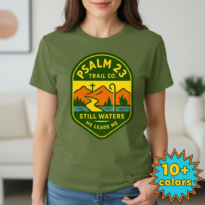Psalm 23 Trail Co. T-Shirt_badge