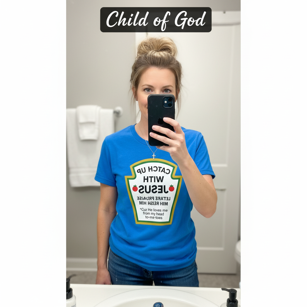 Catch Up With Jesus T-Shirt_mirror_selfie