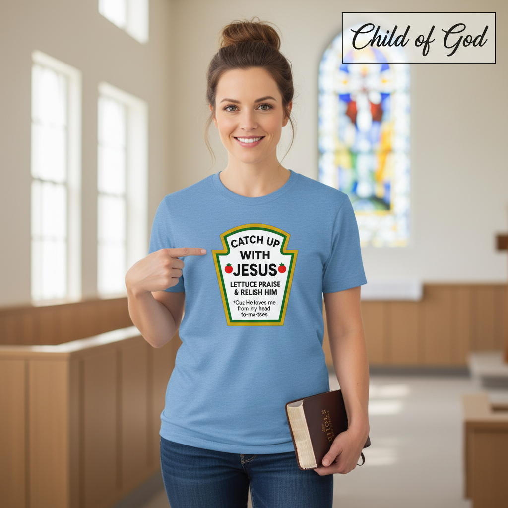 Catch Up With Jesus T-Shirt_prop_inteact