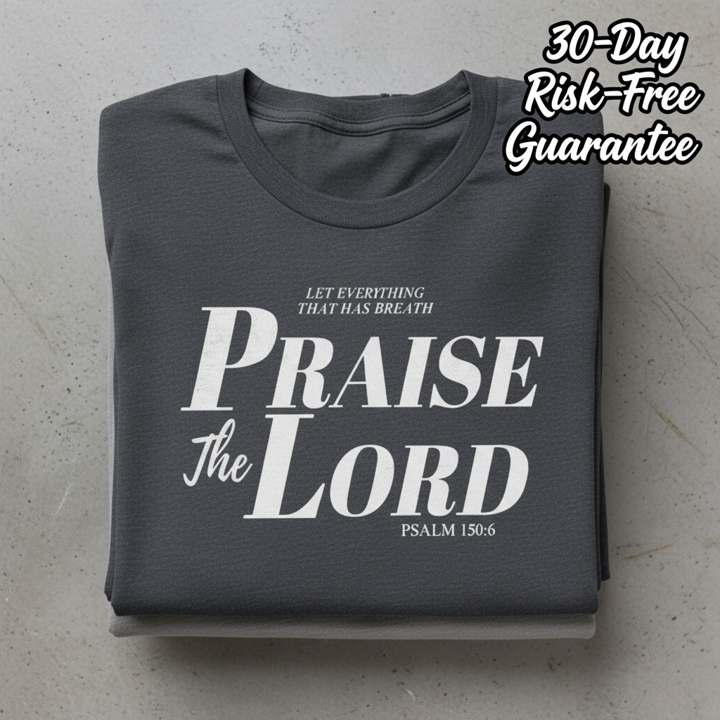 Praise The Lord T-Shirt_stacked_flatlay