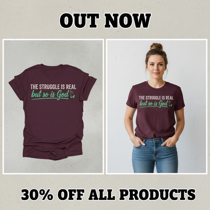 The Struggle Is Real But So Is God T-Shirt_pet_companion