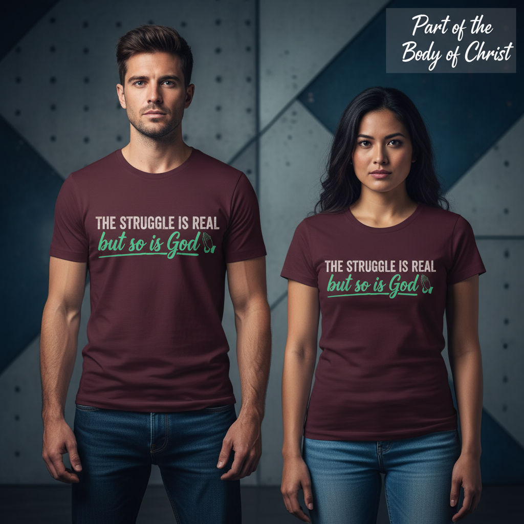 The Struggle Is Real But So Is God T-Shirt_stoic