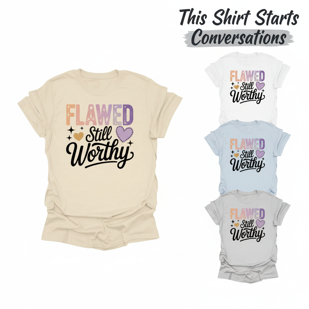 Flawed Still Worthy T-Shirt_color_hero