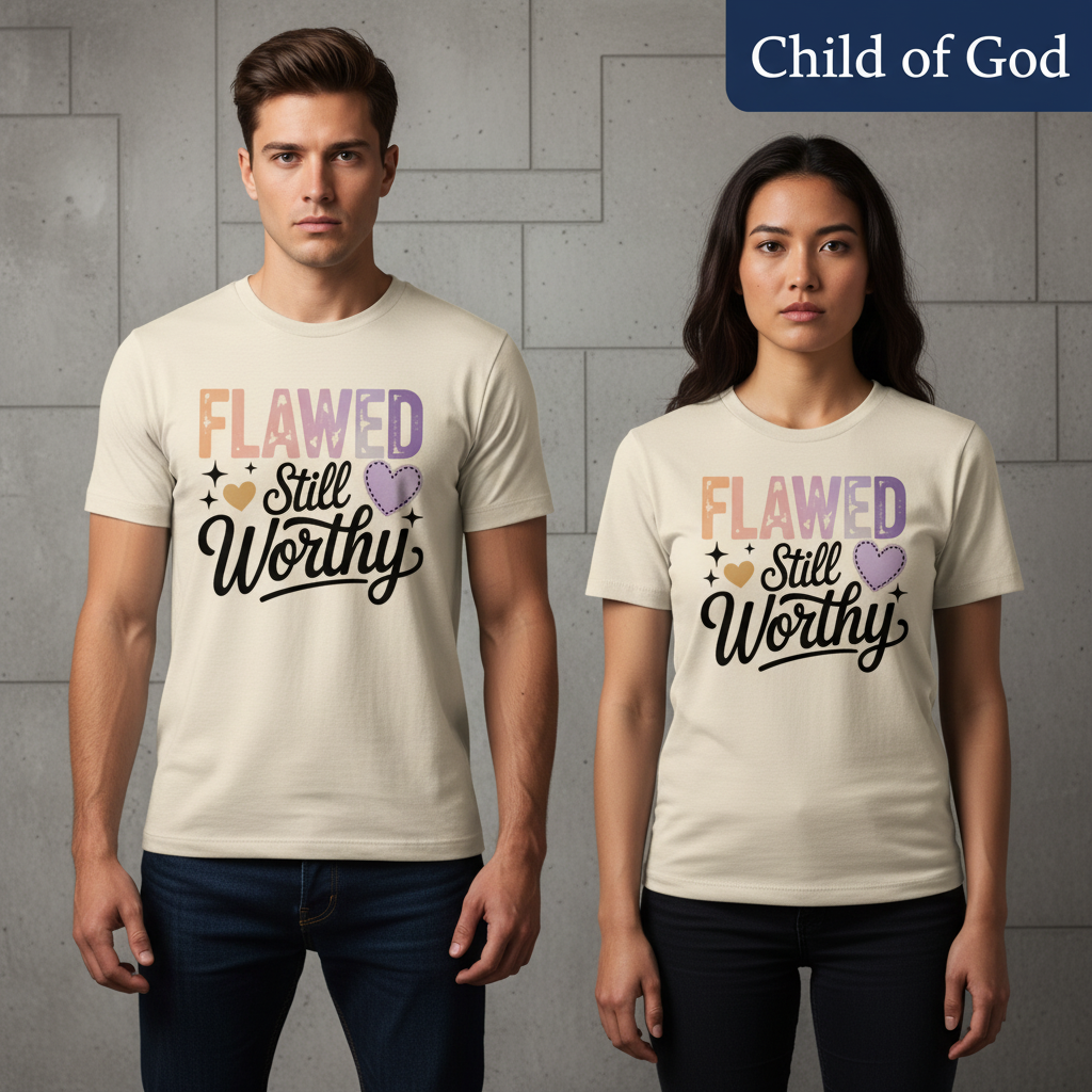 Flawed Still Worthy T-Shirt_stoic