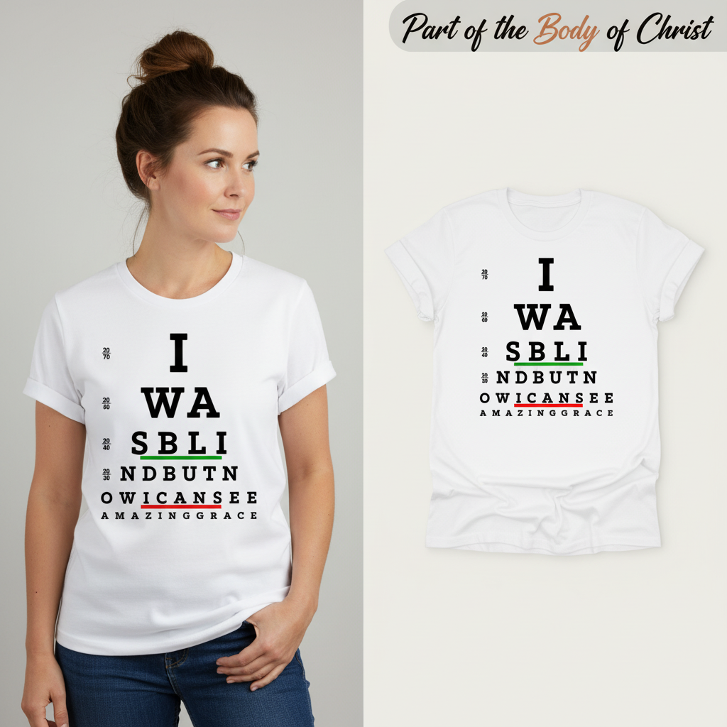 Now I Can See T-Shirt_model_flat