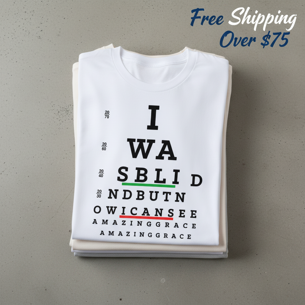 Now I Can See T-Shirt_stacked_flatlay
